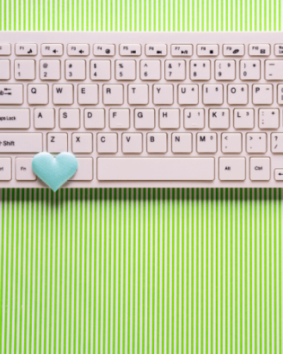 keyboard with heart