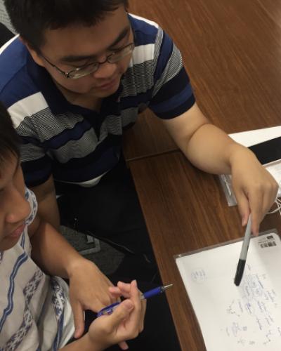 students working